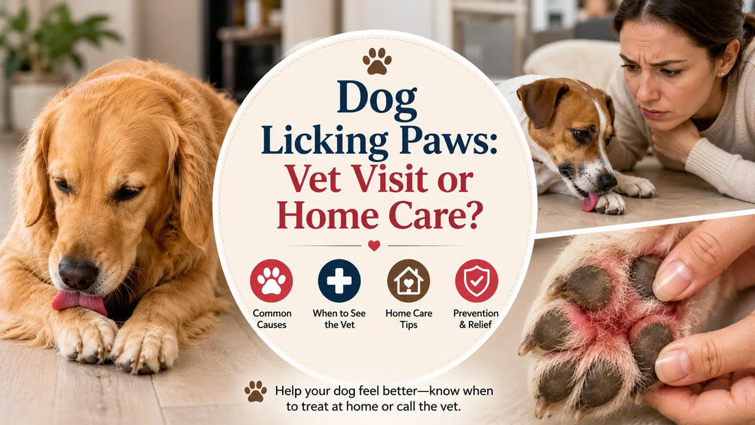 Dog Licking Paws: Vet Visit or Home Care?