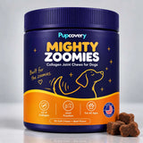 Mighty Zoomies – Dog Joint Supplement | Collagen Joint Chews with UC-II, Glucosamine & Green-Lipped Mussel – Hip & Joint Support for All Ages – 90 Soft Chews, Beef Flavor